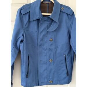 Zara Man Superman Blue Trench Coat, Unisex Streetwear Trench XL